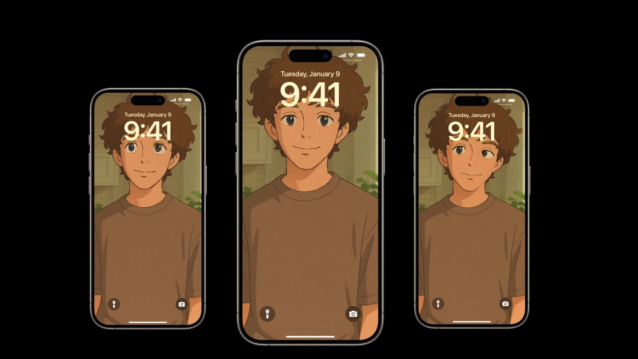 Ghibli AI Inspired Art for Lock Screen
