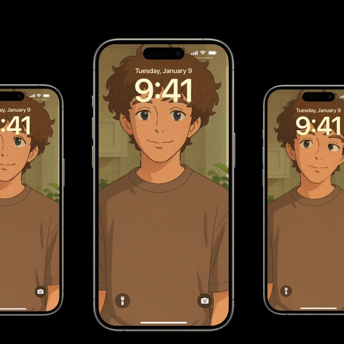 Ghibli AI Inspired Art for Lock Screen