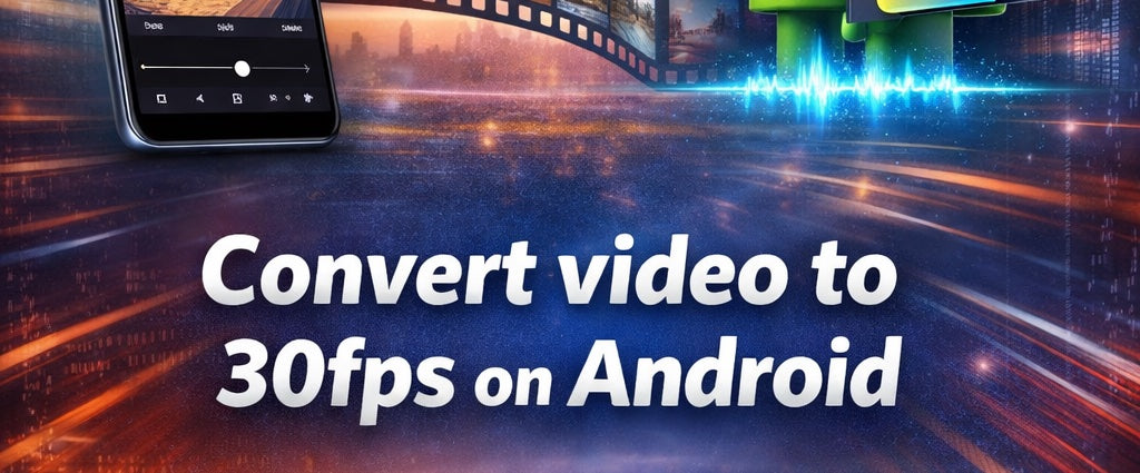 convert video to 30fps and Android