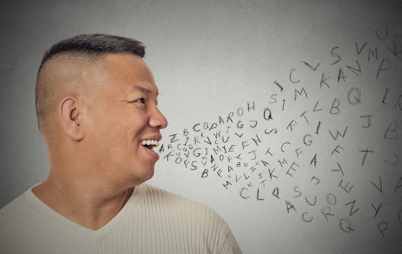 man speaking multiple languages