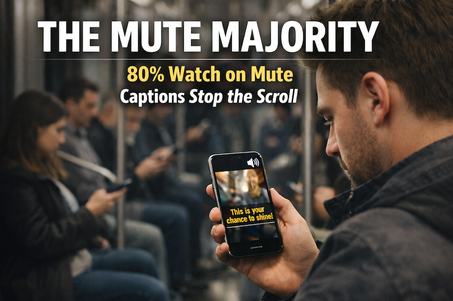 The Mute Majority: Why 80% of Social Viewers Won’t Hear Your Video (and How to Keep Them Anyway)