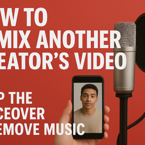 How to Remix Another Creator’s Video (Keep the VO, Remove the Music)