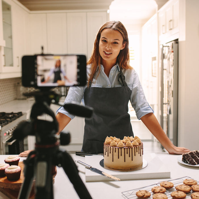 Women showing how to become a content creator